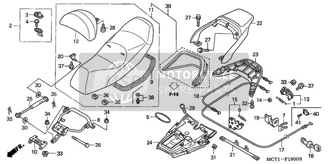 Honda FJS600 2002 Siège pour un 2002 Honda FJS600